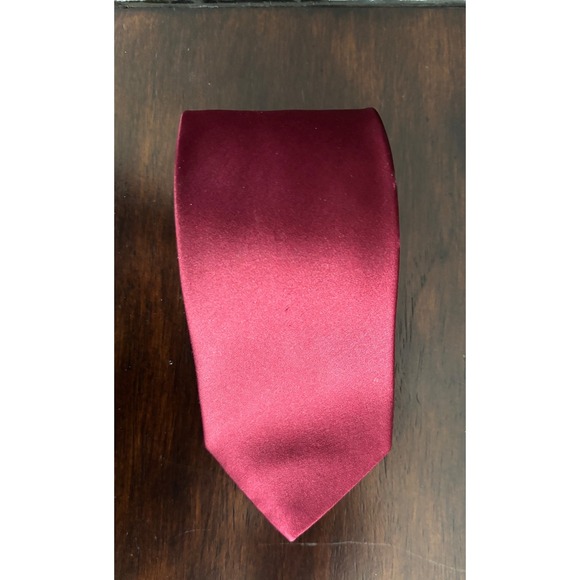 Croft & Barrow Men's Burgundy Red Necktie Business Career‎ Party Tie - Picture 10 of 10
